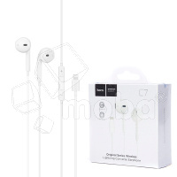 Гарнитура Lightning Hoco L7 Plus (вкладыши) Белый