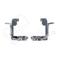 Шлейф для iPhone 15 Pro Max (A3106) на системный разъем/микрофон Черный - Премиум