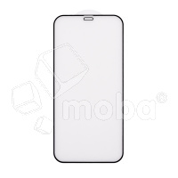 Защитное стекло "Матовое" для iPhone 12/12 Pro Черный (Закалённое, полное покрытие)
