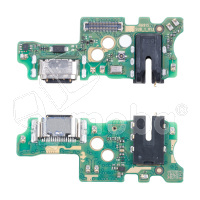 Шлейф для Infinix Note 11/12 (X663B/X663D) плата на системный разъем/разъем гарнитуры/микрофон - Премиум