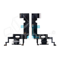 Шлейф для iPhone Xr (A2105) на системный разъем/микрофон Черный - Премиум