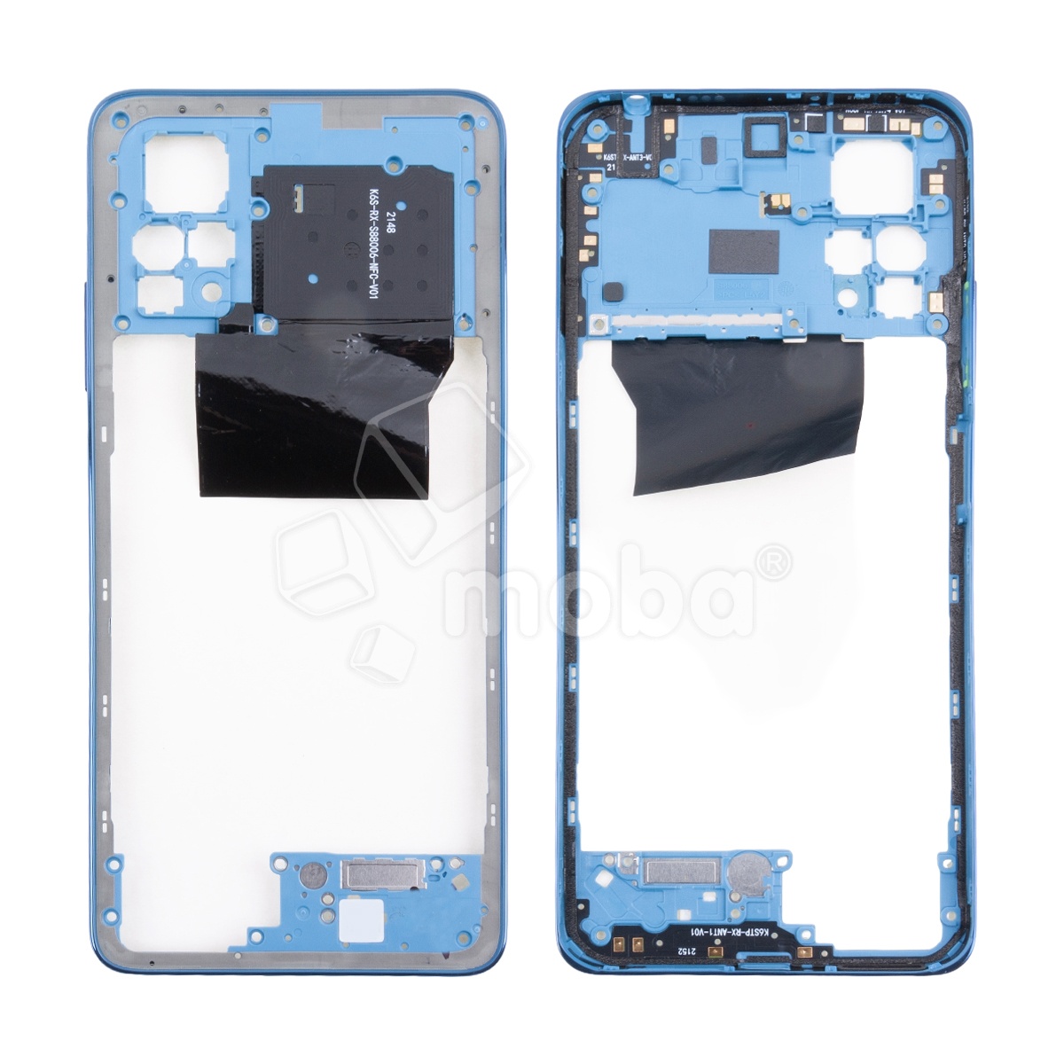 Средняя часть для Xiaomi Redmi Note 11 Pro 4G/5G (2201116TG/2201116SG) Голубой