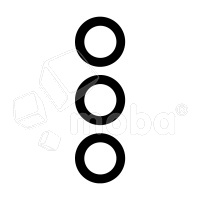 Стекло камеры для Samsung Galaxy A14 4G/5G (A145F/A146B) (комплект 3 шт.) Черный