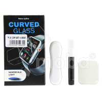 Защитное стекло "UV комплект" для Apple Watch 4/5/6/SE/SE 2022/SE 2023/SE 2024/SE 2025 (44 мм) (клей, лампа)