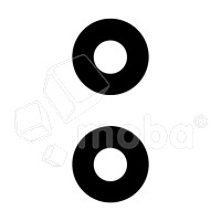 Стекло камеры для Samsung Galaxy A06 4G (A065F) (комплект 2 шт.) Черный