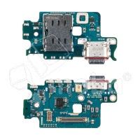 Шлейф для Samsung Galaxy S23 (S911B/EU version) плата системный разъем/разъем SIM/микрофон - Премиум