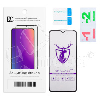 Защитное стекло "Премиум" для Huawei Honor X6a/X6b/X5 Plus Черный