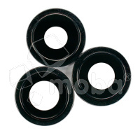 Стекло камеры для iPhone 12 Pro Max (комплект 3 шт.) Черный