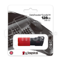 USB-флеш (USB 3.2) 128GB Kingston DataTraveler Exodia M Черный/красный