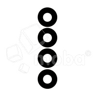 Стекло камеры для Realme 8i (RMX3151) (комплект 4 шт.) Черный