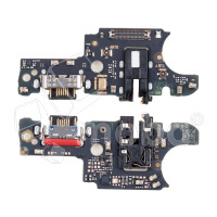 Шлейф для Motorola Moto G54 (XT2343-2) плата на системный разъем/разъем гарнитуры/микрофон - Премиум