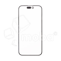 Стекло для переклейки iPhone 15 Pro (A3102) с OCA пленкой Черный - OR (Feaglet)