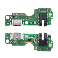 Шлейф для Infinix Hot 30 Play (X6835B) плата на системный разъем/разъем гарнитуры/микрофон - Премиум