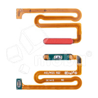 Шлейф для Samsung Galaxy M12/A12/A12 Nacho (M127F/A125F/A127F) сканер отпечатка пальцев Красный