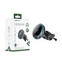 Автомобильный держатель Acefast D61 (с беспроводной зарядкой 25W, Qi2, магнитный, в дефлектор) Серый