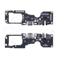 Шлейф для OPPO A78 4G (CPH2565) плата на системный разъем/разъем гарнитуры/микрофон