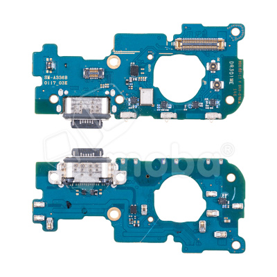 Шлейф для Samsung Galaxy A33 5G (A336B) плата системный разъем/микрофон - Премиум