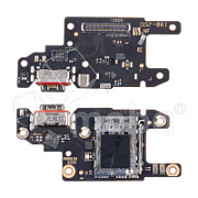 Шлейф для Xiaomi Redmi Note 13 Pro 5G (2312DRA50C/2312CRAD3C/2312DRA50G/2312DRA50I) плата на системный разъем/разъем SIM/микрофон - Премиум