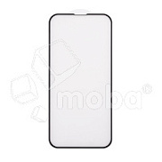 Защитное стекло "Матовое" для iPhone 13/13 Pro/14/16e/17e Черный (Закалённое, полное покрытие)