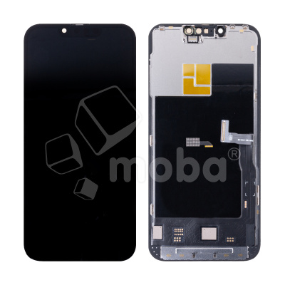 Дисплей для iPhone 13 Pro (A2640) в сборе с тачскрином Черный - (Hard OLED, Full HD) (площадка под IC)