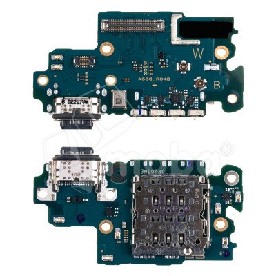 Шлейф для Samsung Galaxy A53 5G (A536B) плата системный разъем/разъем SIM/микрофон