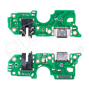 Шлейф для OPPO A38 (CPH2579) плата на системный разъем/разъем гарнитуры/микрофон