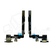 Шлейф для iPhone 16 Pro Max (A3296) на системный разъем/микрофон Черный - Премиум