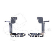 Шлейф для iPhone 15 Pro Max (A3106) на системный разъем/микрофон Черный - Премиум