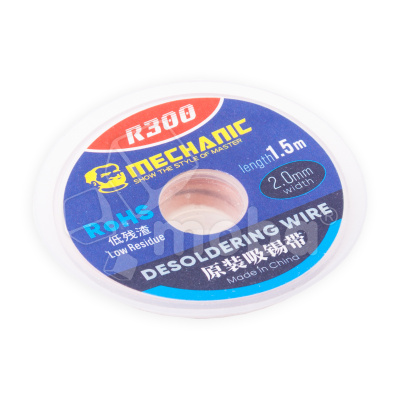Поглотитель олова (оплётка) Mechanic R-300 (2.0 мм*1.5 м)
