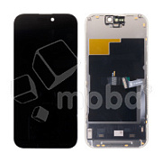 Дисплей для iPhone 15 Pro (A3102) в сборе с тачскрином Черный - DD (Soft OLED, Full HD, 120 Гц) (площадка под IC) (COP)