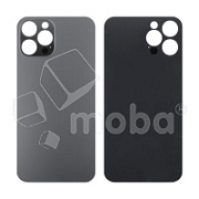 Задняя крышка для iPhone 12 Pro Max (A2411) Серый (стекло, широкий вырез под камеру, логотип)