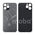 Задняя крышка для iPhone 12 Pro Max (A2411) Серый (стекло, широкий вырез под камеру, логотип)
