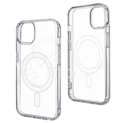 Чехол-накладка для iPhone 15 Pro (Magsafe, прозрачный)