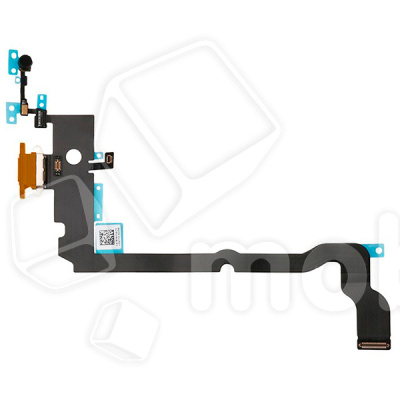Шлейф для iPhone Xs Max (A1921/A2101) на системный разъем/микрофон Золото