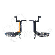 Шлейф для iPhone 14 Pro Max (A2895) на системный разъем/микрофон Черный - Премиум