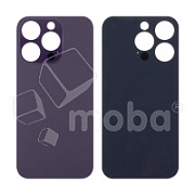 Задняя крышка для iPhone 14 Pro (A2891) Темно-фиолетовый (стекло, широкий вырез под камеру, логотип)