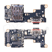 Шлейф для Xiaomi Poco F5 Pro (23013PC75G) плата системный разъем/разъем SIM/микрофон