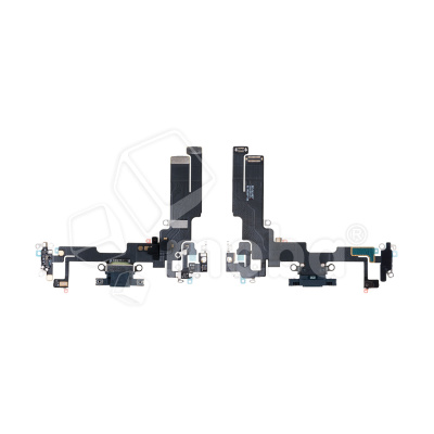 Шлейф для iPhone 14 (A2883) на системный разъем/микрофон Черный - Премиум