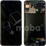 Дисплей для Samsung Galaxy A30s (A307F) модуль с рамкой Черный - OR (SP)