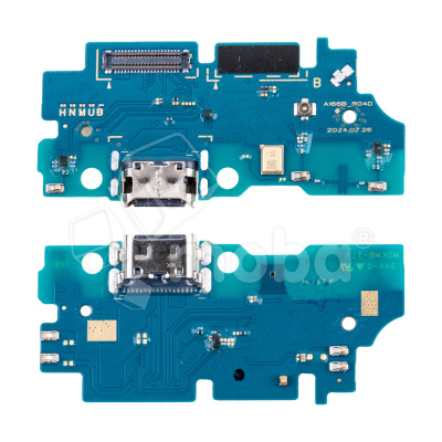 Шлейф для Samsung Galaxy A16 4G/5G (A165F/A166B) плата системный разъем/разъем гарнитуры/микрофон - Премиум