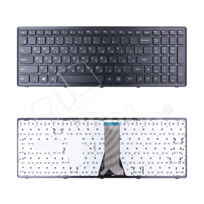Клавиатура для ноутбука Lenovo IdeaPad Flex 15/G500S/G505A/G505G/G505S/S500/S510/S510p/Z510 (с рамкой) Черный