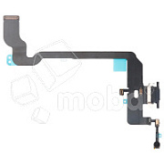 Шлейф для iPhone Xs (A2097/A1920) на системный разъем/микрофон Черный