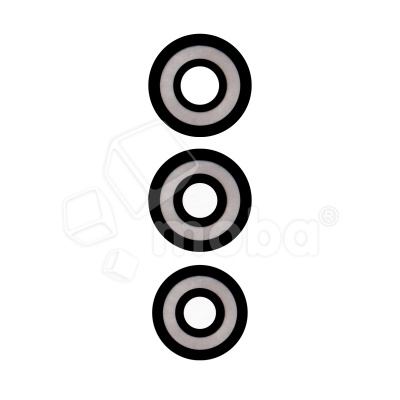 Стекло камеры для Tecno Spark 10 4G (KI5q) (комплект 3 шт.) Черный