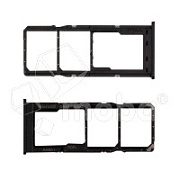 Держатель SIM для Samsung Galaxy A02 (A022G) Черный