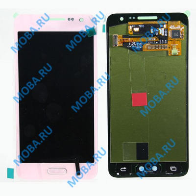 Дисплей для Samsung A300F (A3) в сборе с тачскрином Розовый - Ориг