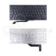 Клавиатура для ноутбука MacBook Pro 15" A1398 (2012-2015, Г-образный Enter RU) Черный
