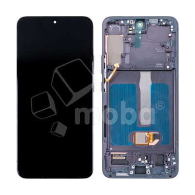 Дисплей для Samsung Galaxy S22+ (S906B) модуль с рамкой Черный - (OLED) (Full Size)