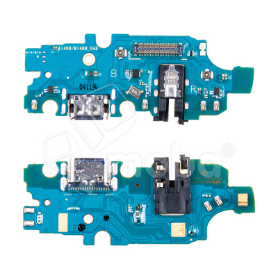 Шлейф для Samsung Galaxy A14 5G (A146B) плата системный разъем/разъем гарнитуры/микрофон - Премиум