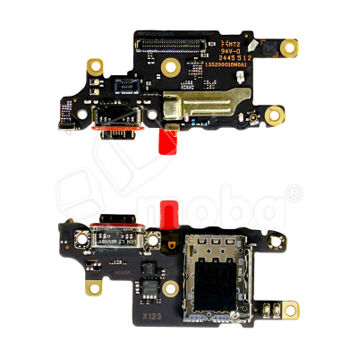 Шлейф для Xiaomi Poco X7 Pro (2412DPC0AG) плата системный разъем/разъем SIM/микрофон - Премиум