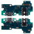 Шлейф для Samsung Galaxy A22 (A225F) плата системный разъем/разъем гарнитуры/микрофон - Премиум